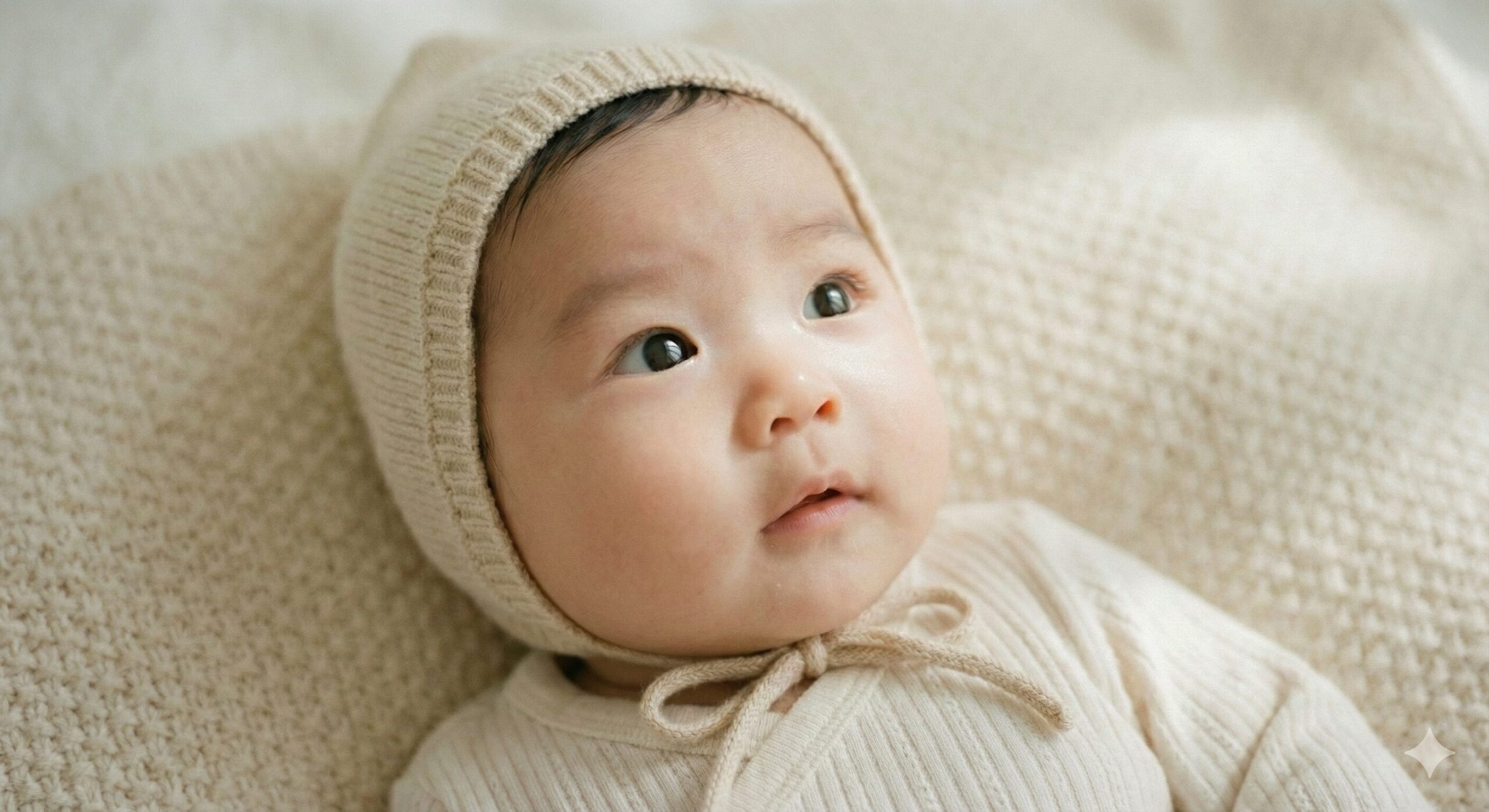 모자를쓴아기이미지