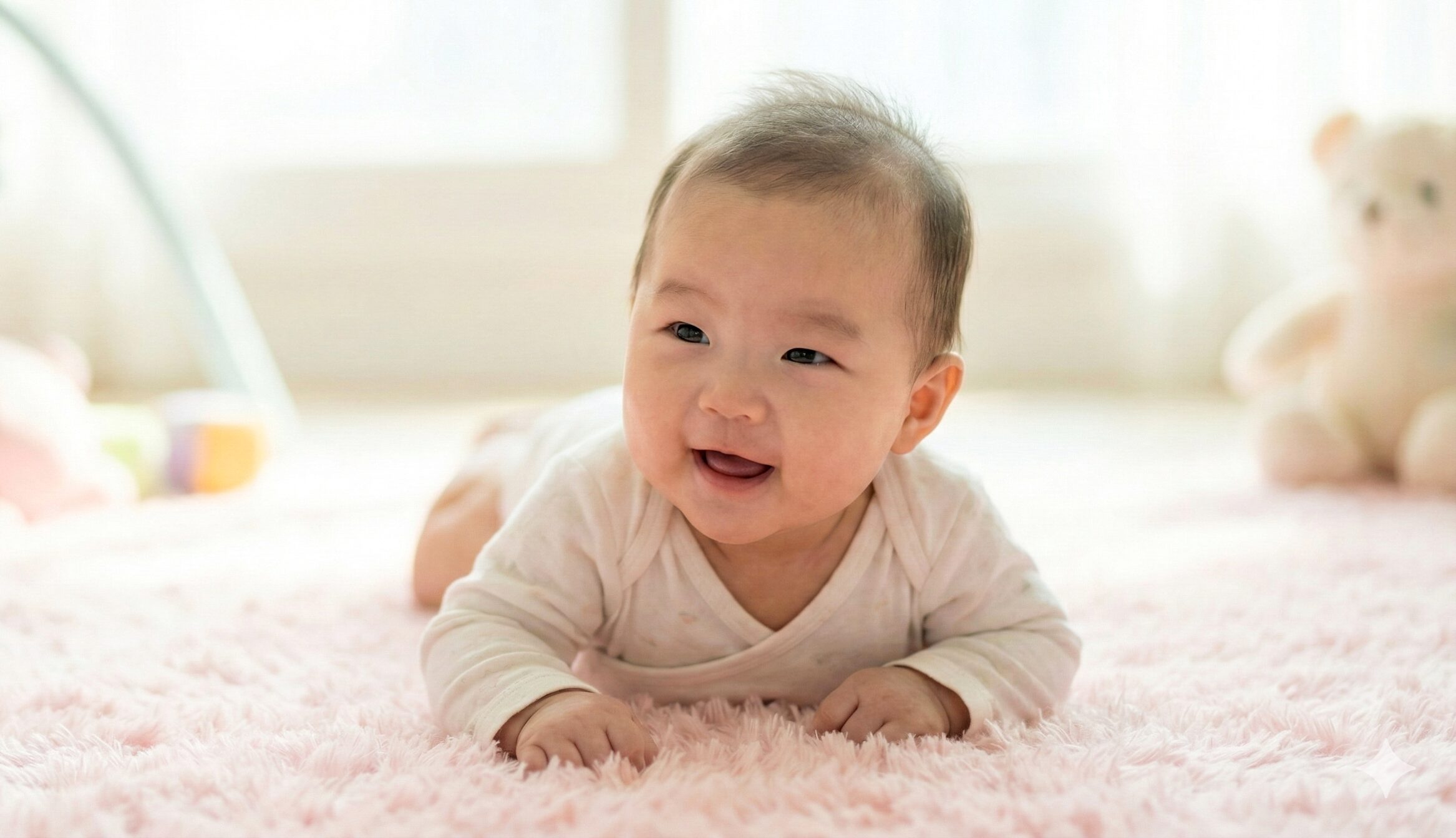 고개를 든 아이사진